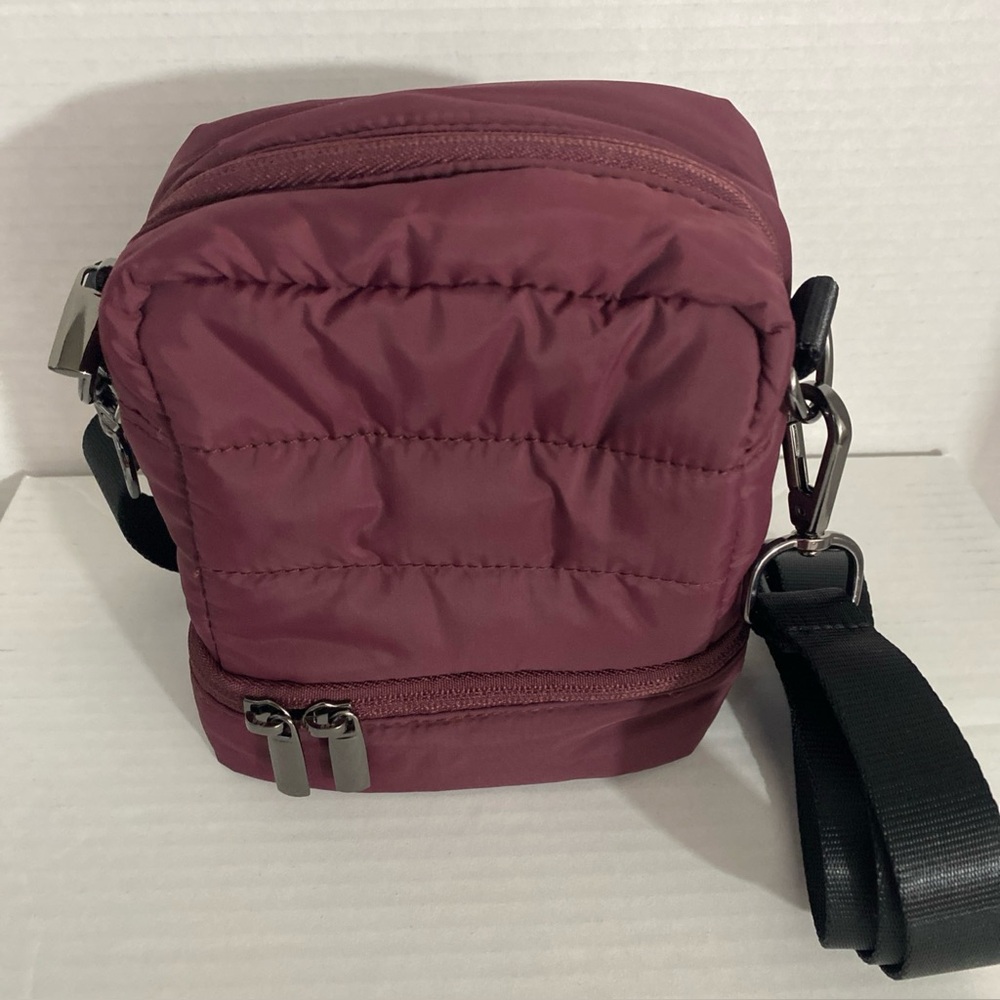 heyday Crossbody Camera Case For Fujifilm Instax Cameras Puffy Burgundy